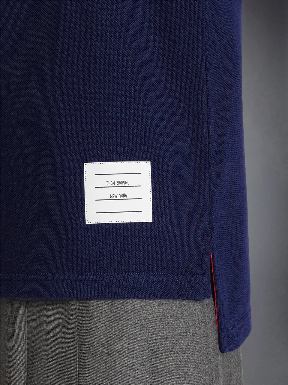 Long-Sleeved Knitted Polo Shirt