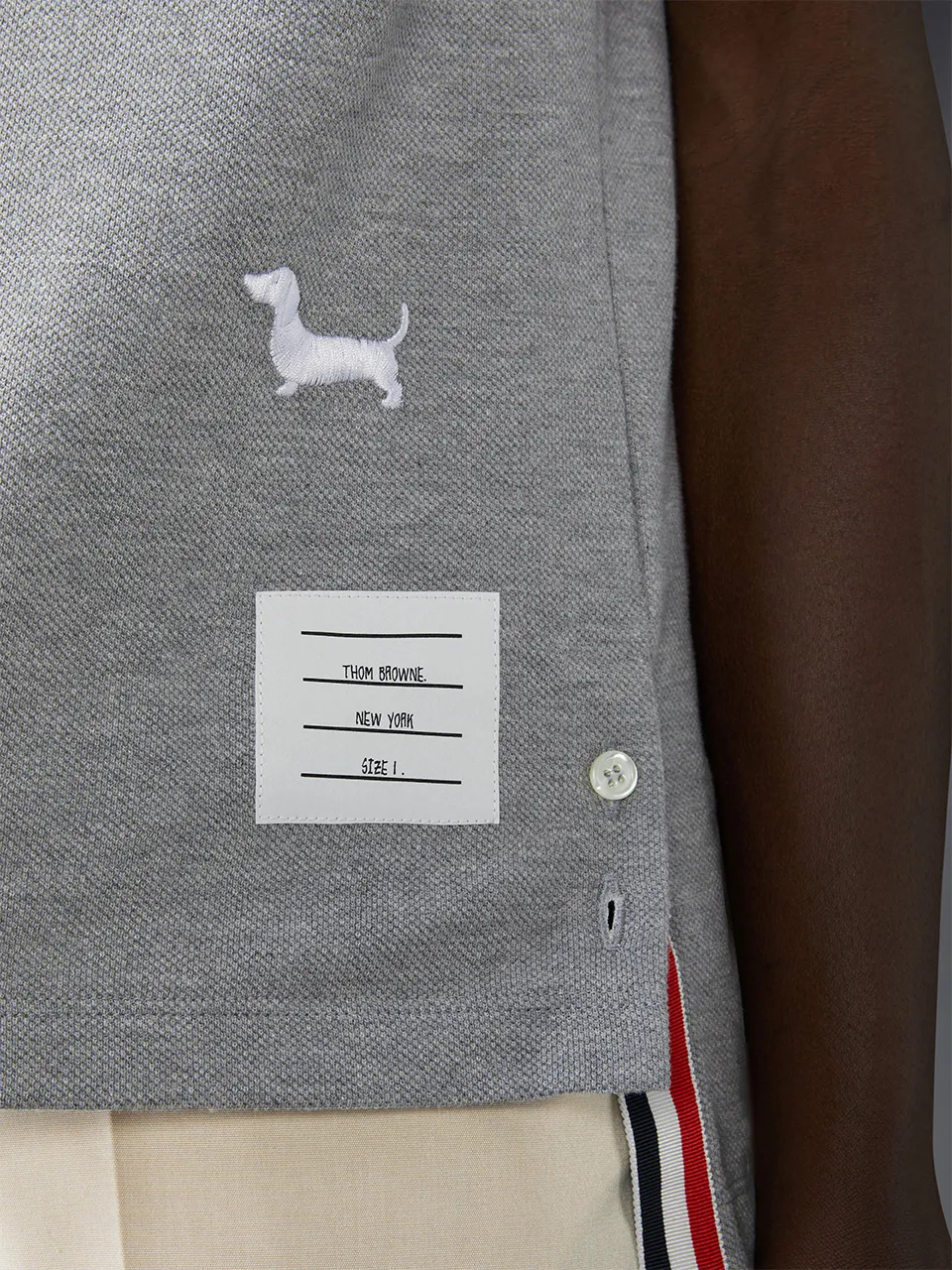 Dog-Embroidered Crewneck T-Shirt