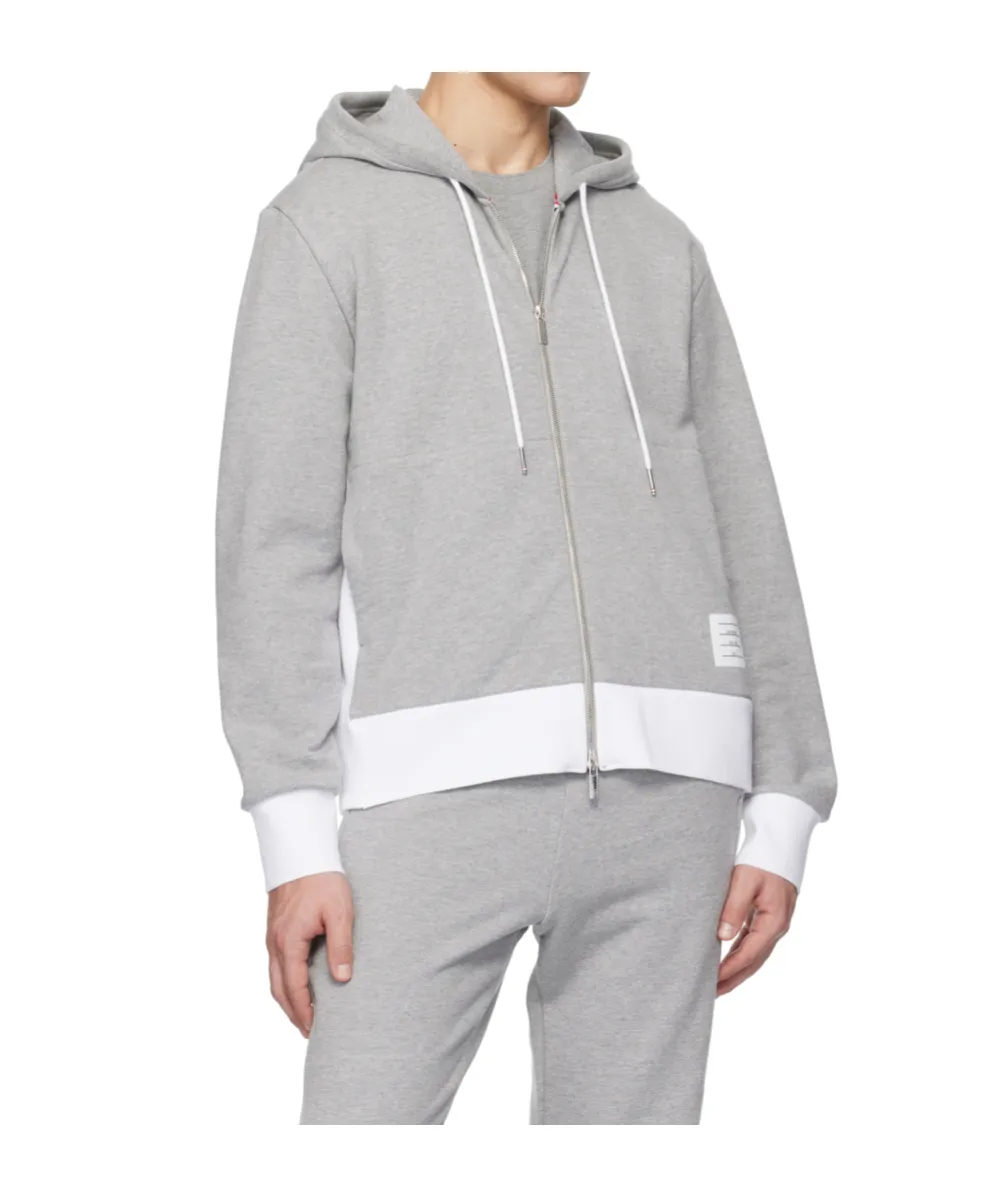 Logo Patch Zip-Up Hoodie