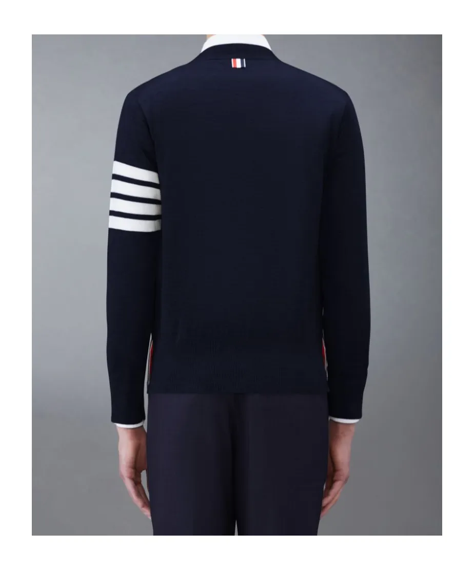 4-Bar V-Neck Cardigan