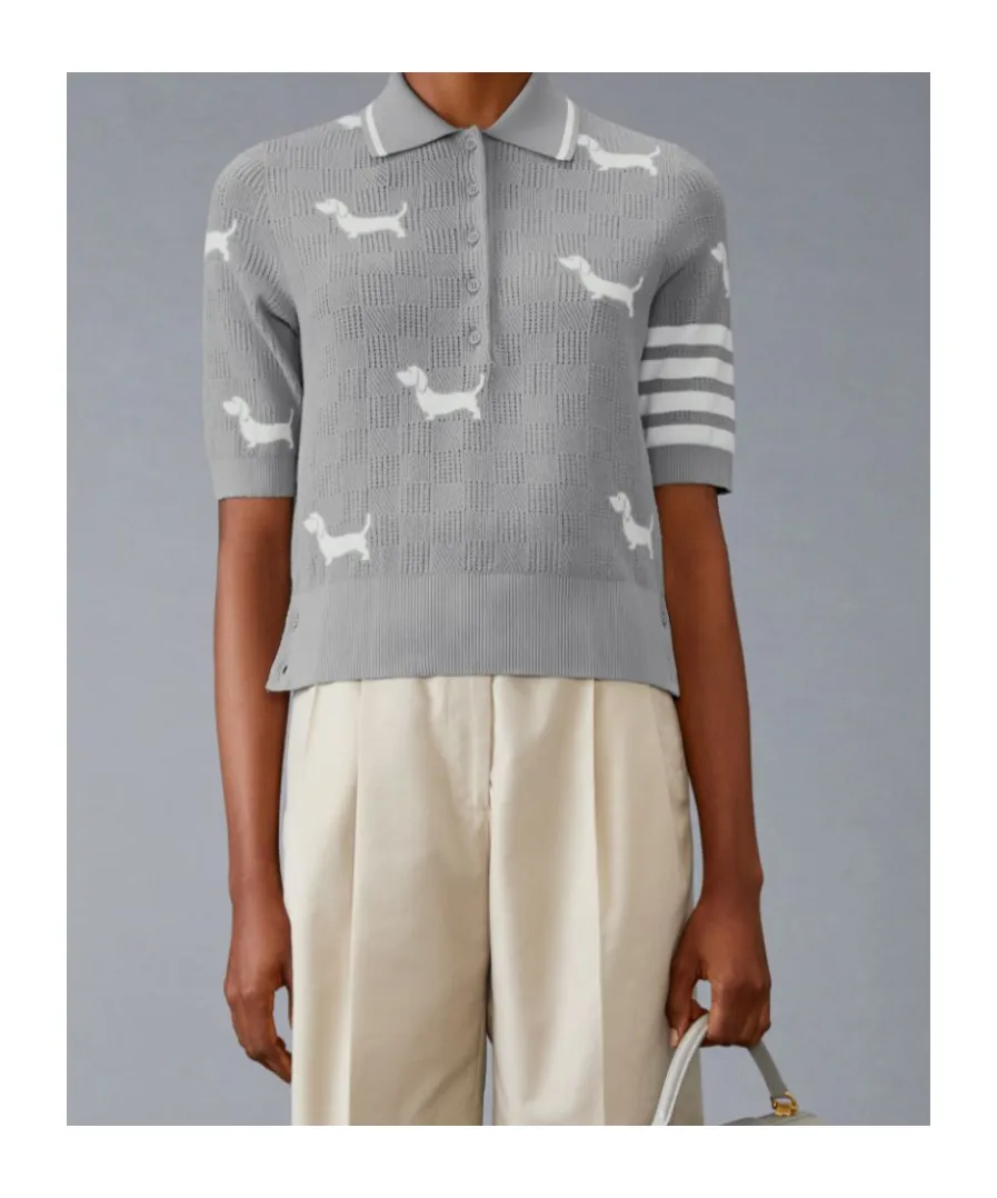 Hector Intarsia-Knit Polo Shirt