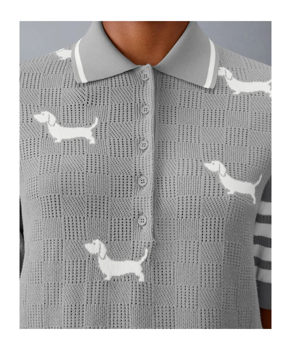 Hector Intarsia-Knit Polo Shirt