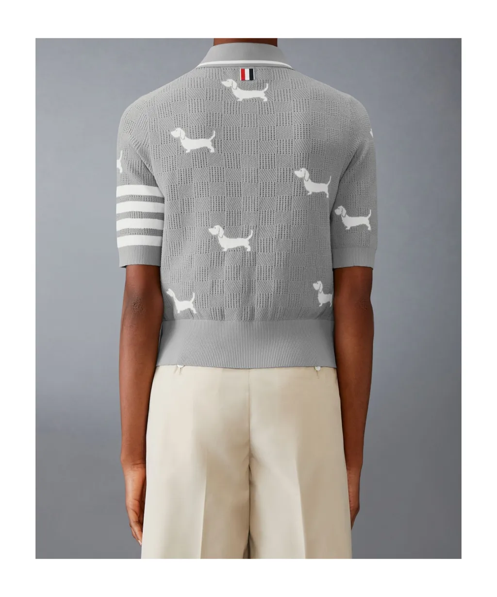 Hector Intarsia-Knit Polo Shirt