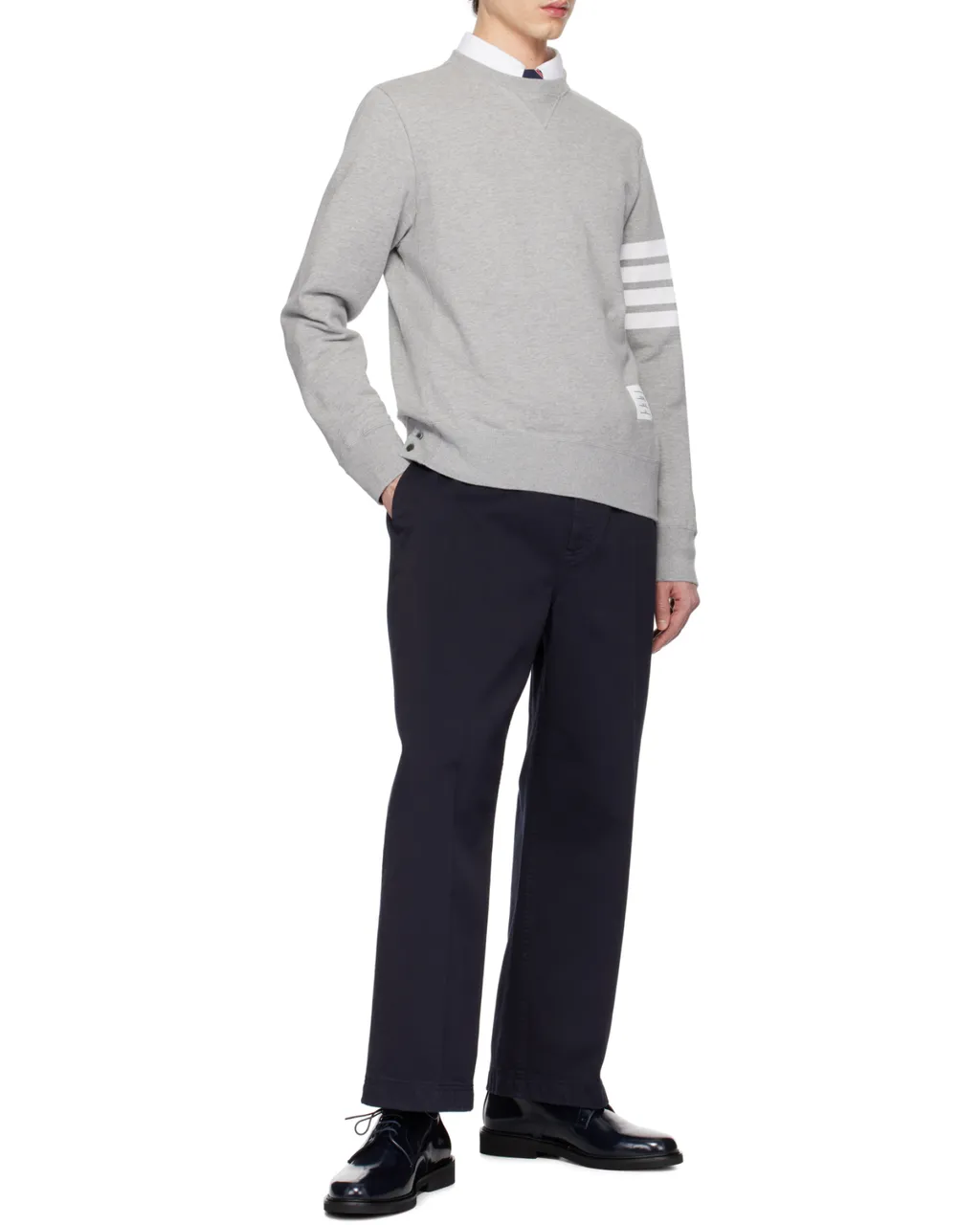 Pressed Crease Tapered Leg Chinos