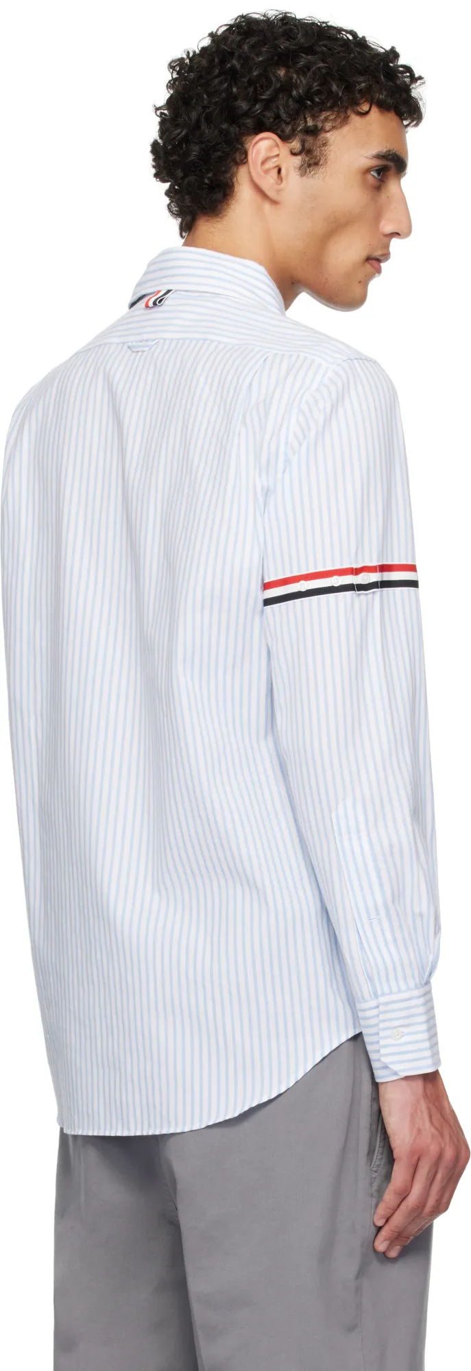 Striped Button-Up Shirt