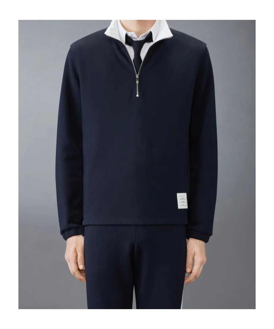 Classic 4-Bar Half-Zip Jersey Sweatshirt