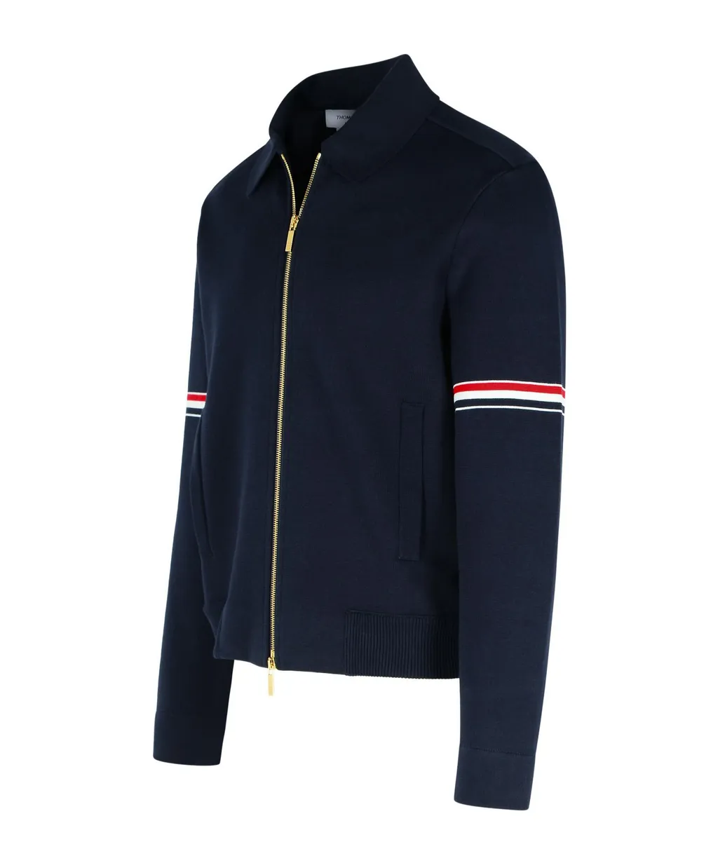 Rwb-Stripe Long Sleeved Zipped Jacket