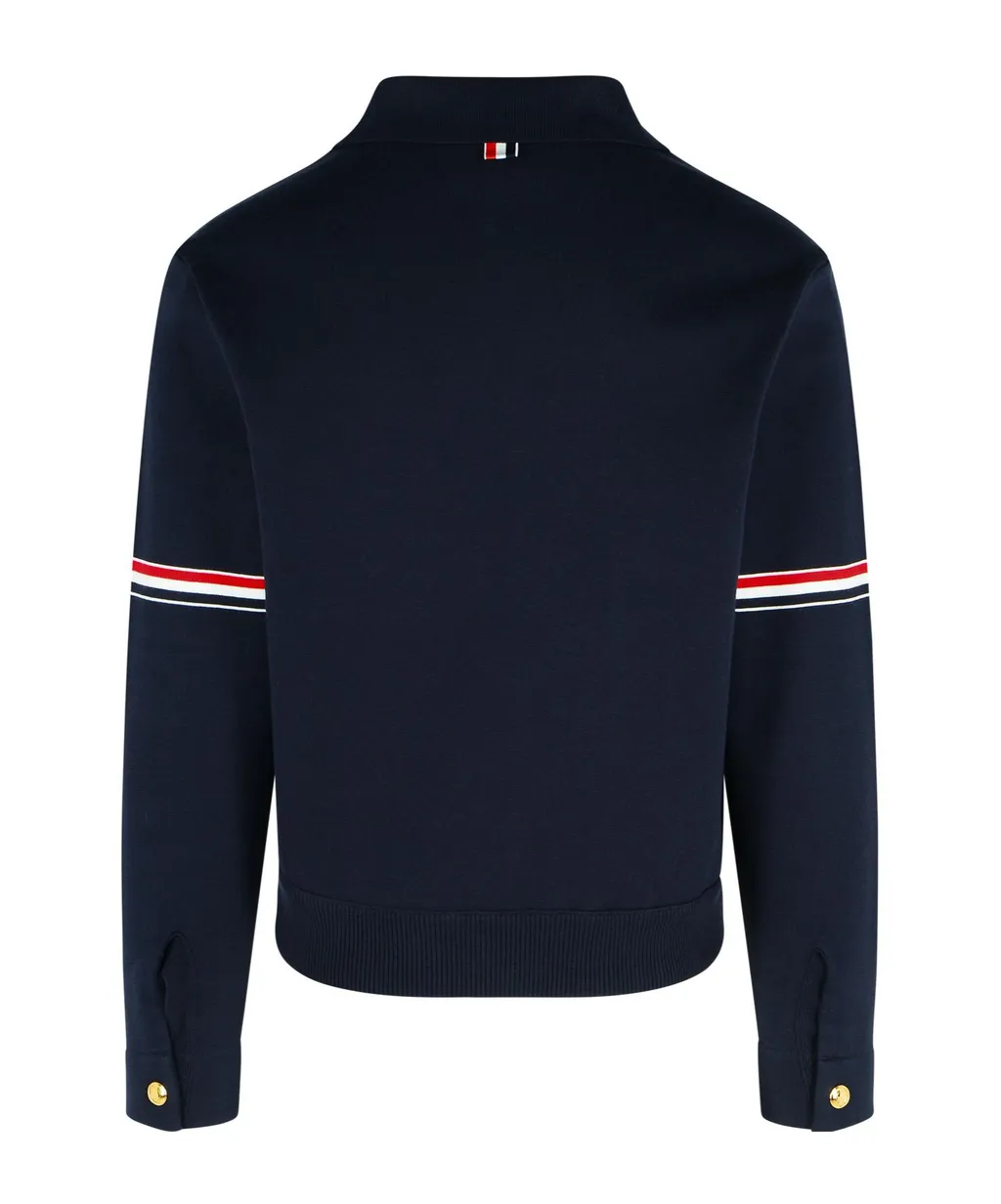 Rwb-Stripe Long Sleeved Zipped Jacket