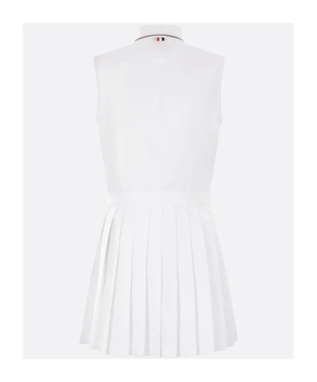 Sleeveless Pleated Dress