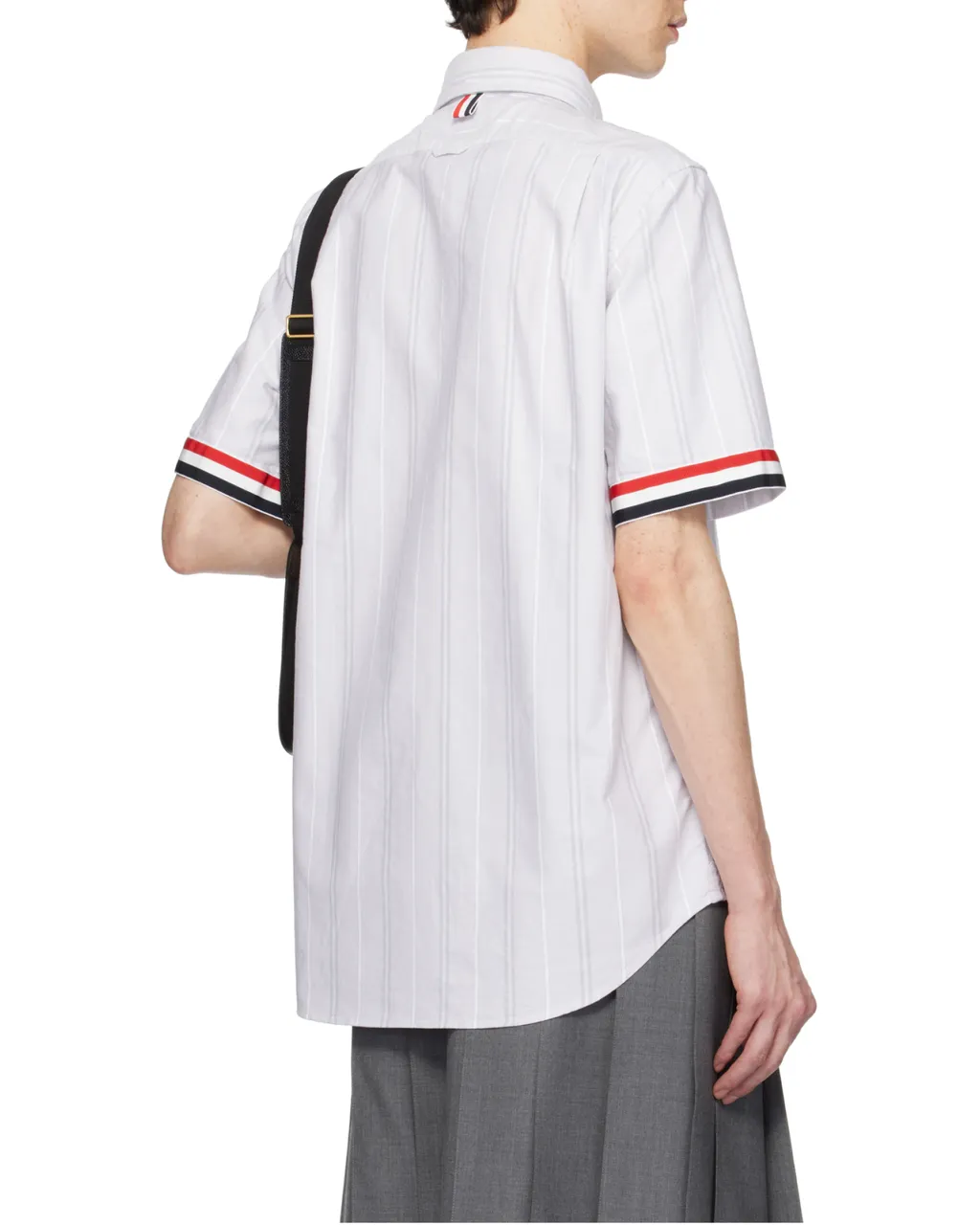 Rwb-Edge Striped Short-Sleeved Shirt