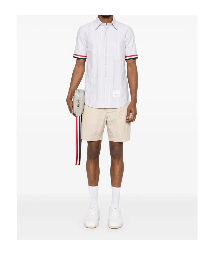 Rwb-Edge Striped Short-Sleeved Shirt