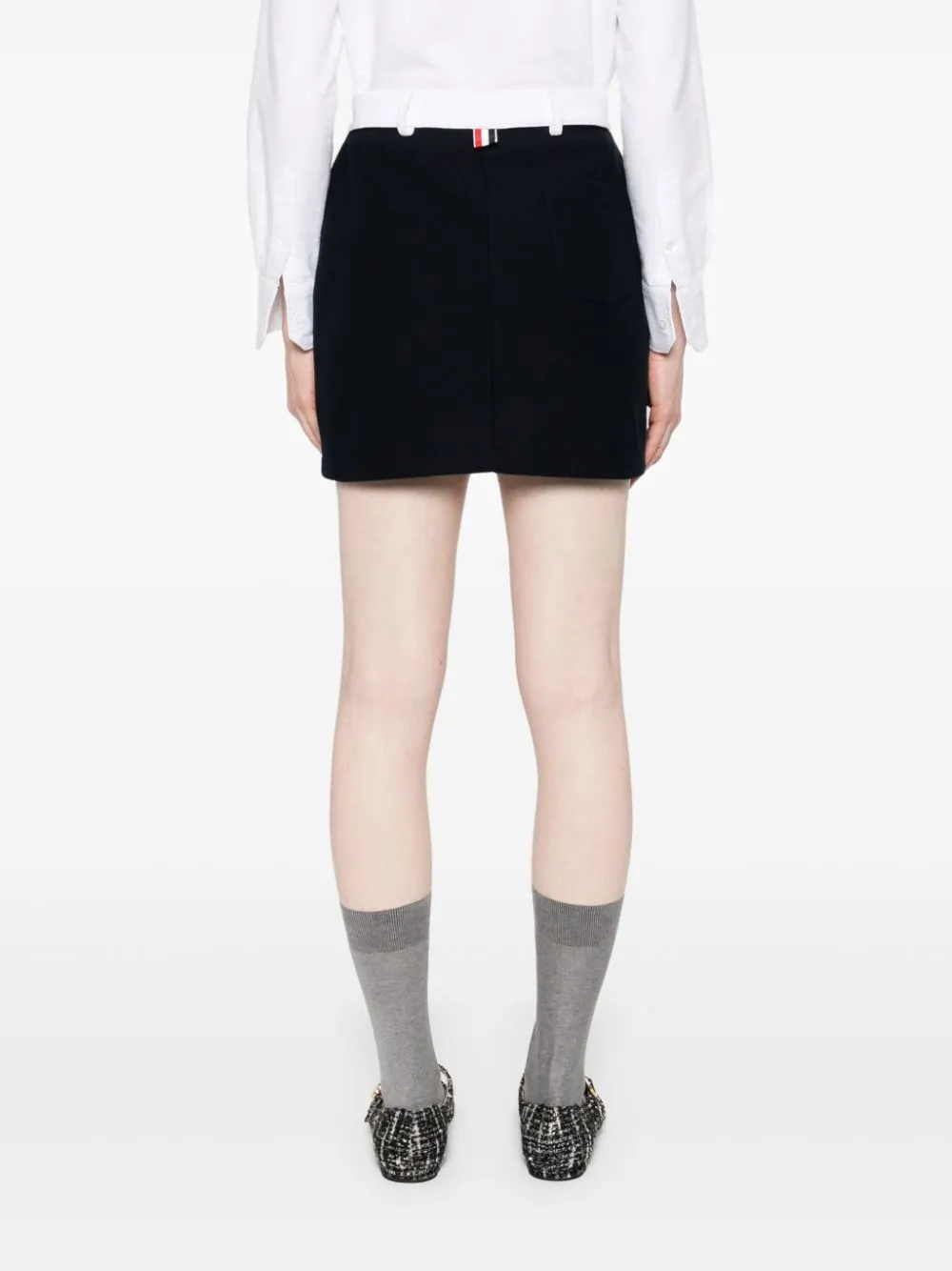 Contrast Waistband Mini Skirt