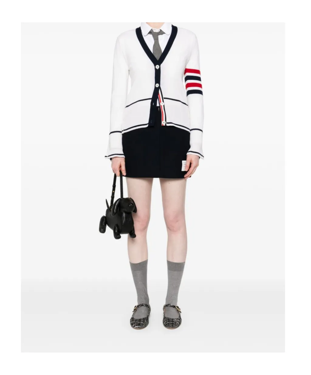 Contrast Waistband Mini Skirt