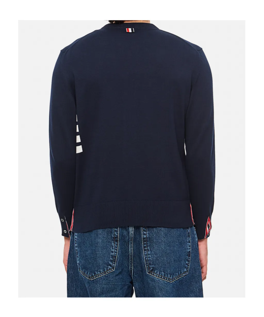4-Bar Knitted Pullover