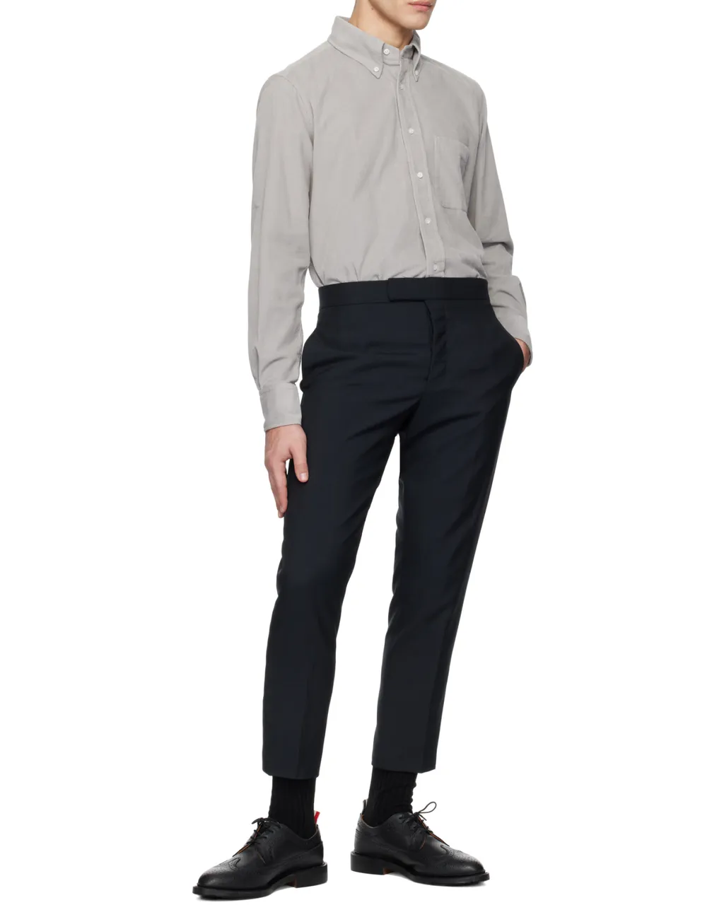 Logo-Patch Corduroy Shirt