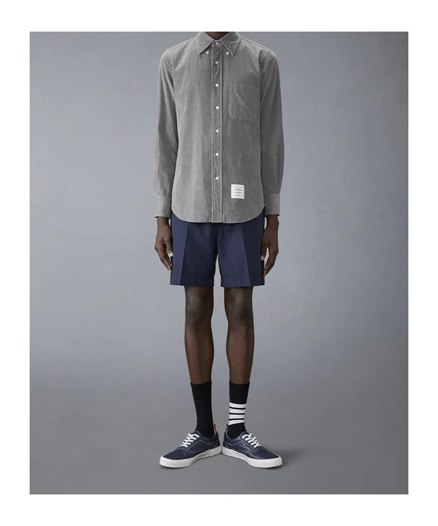 Logo-Patch Corduroy Shirt