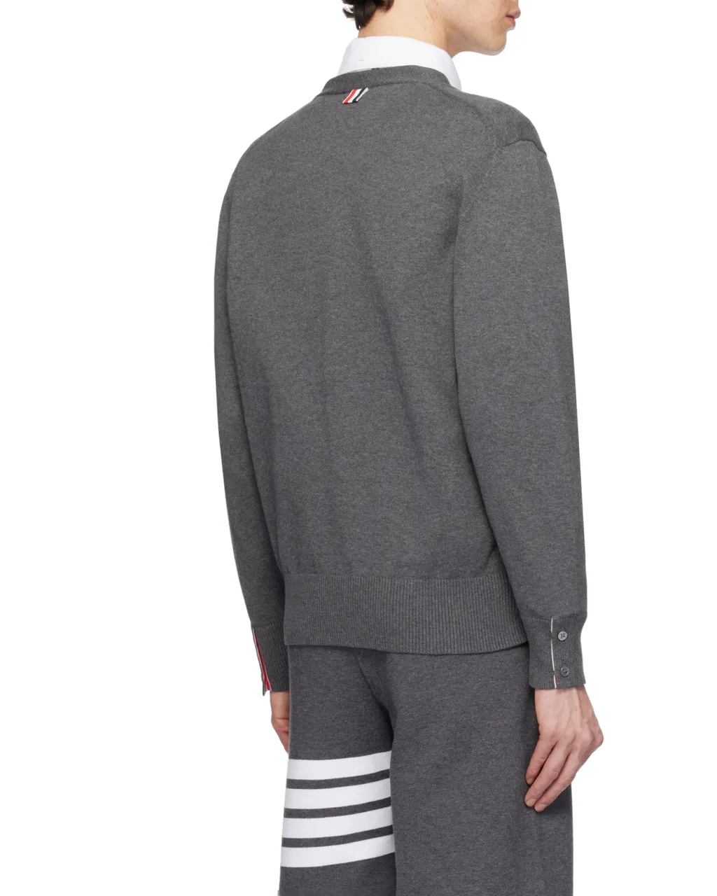 4-Bar V-Neck Relaxed-Fit Cardigan