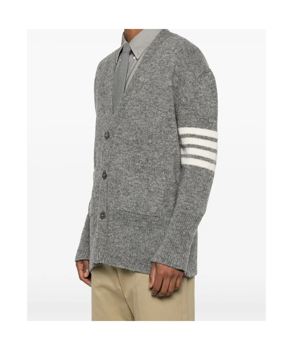 4-Bar MÉLange Wool Cardigan