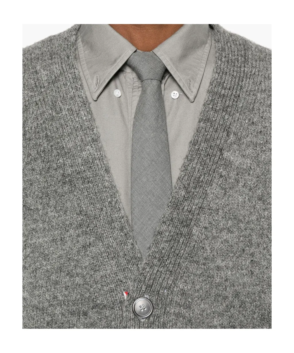 4-Bar MÉLange Wool Cardigan