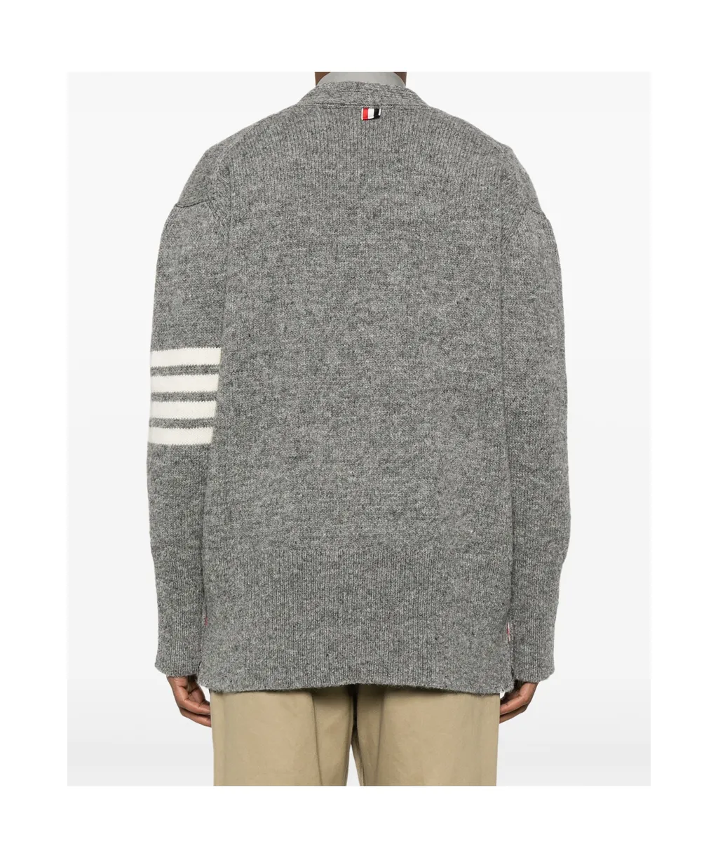 4-Bar MÉLange Wool Cardigan