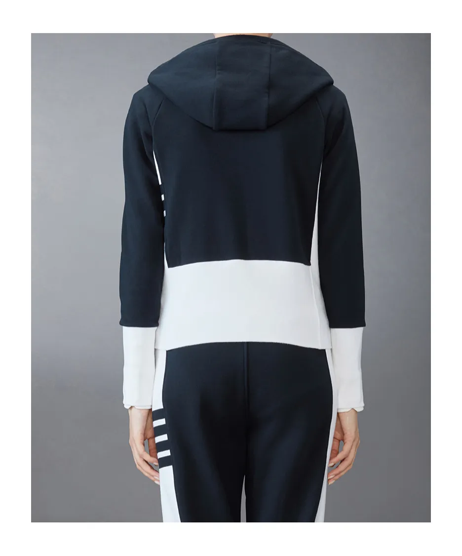Logo Patch Zipped Hoodie