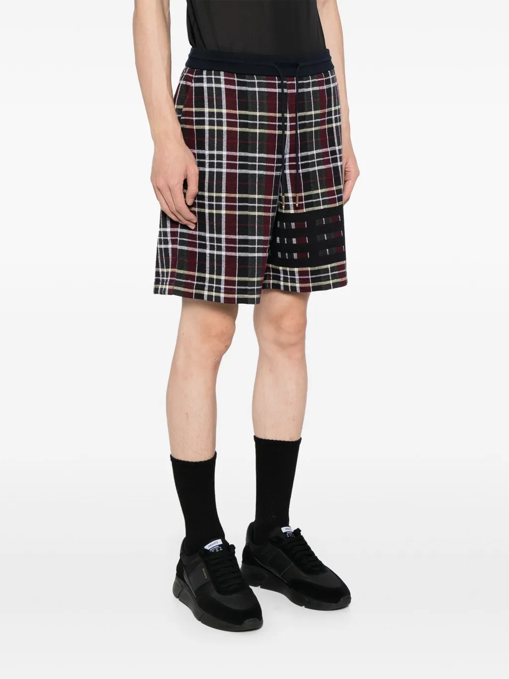 Checked Sweatshorts