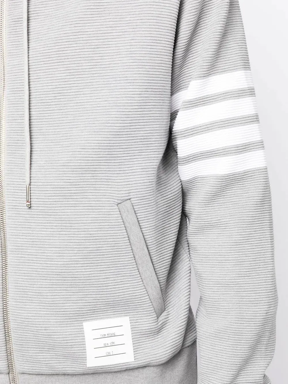 Logo Patch Zip-Up Hoodie