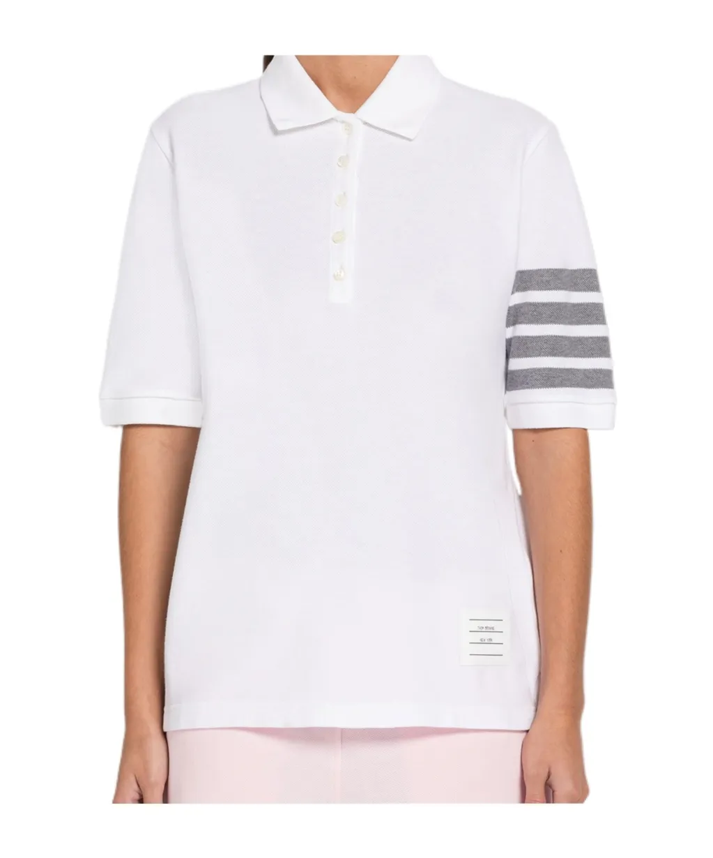 4-Bar Short Sleeved Polo Top
