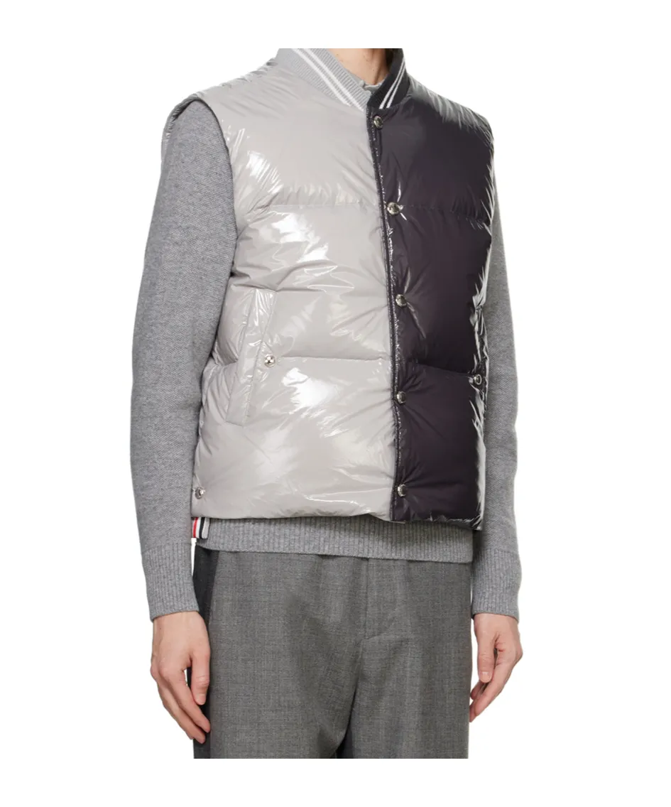 Two-Toned Sleeveless Down Gilet