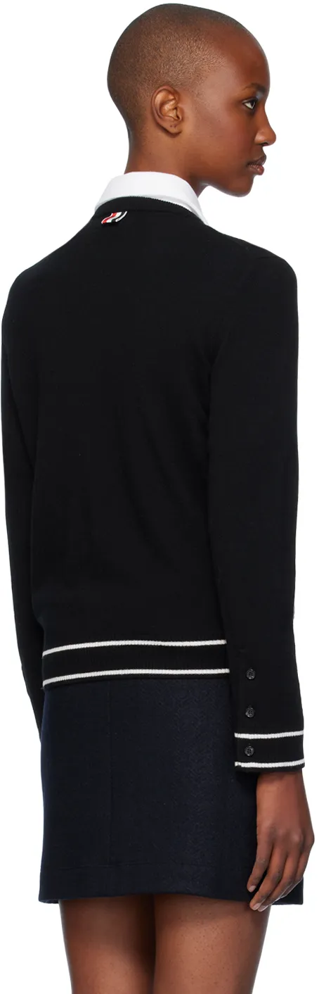 Hector Rose Embroidered Buttoned Cardigan