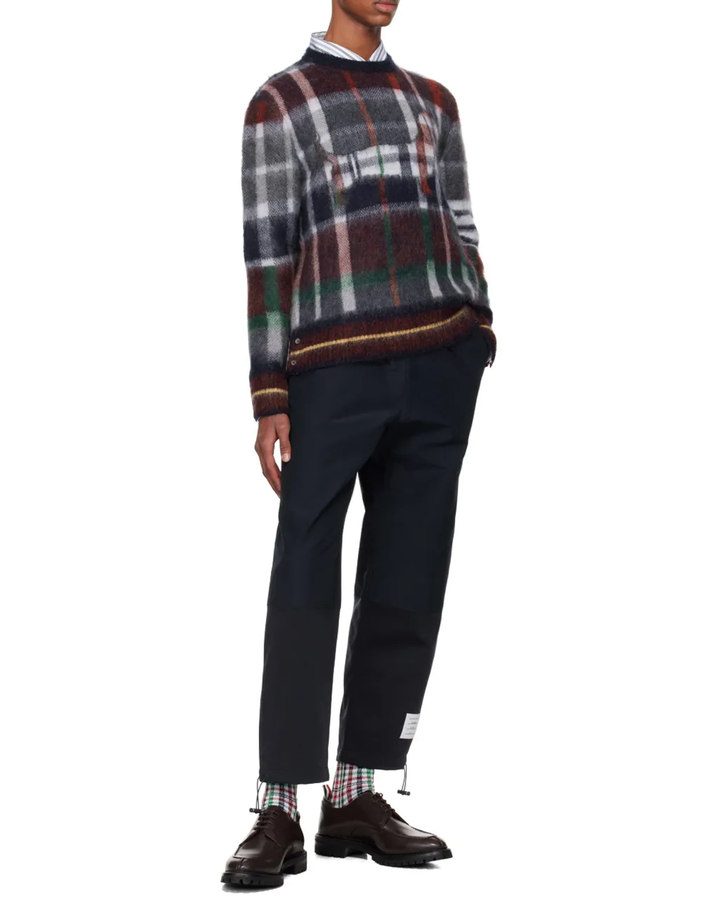 Checked Crewneck Jumper