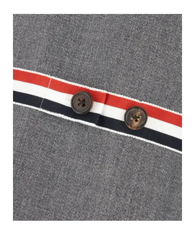Rwb-Stripe Drop Shoulder Twill Coat