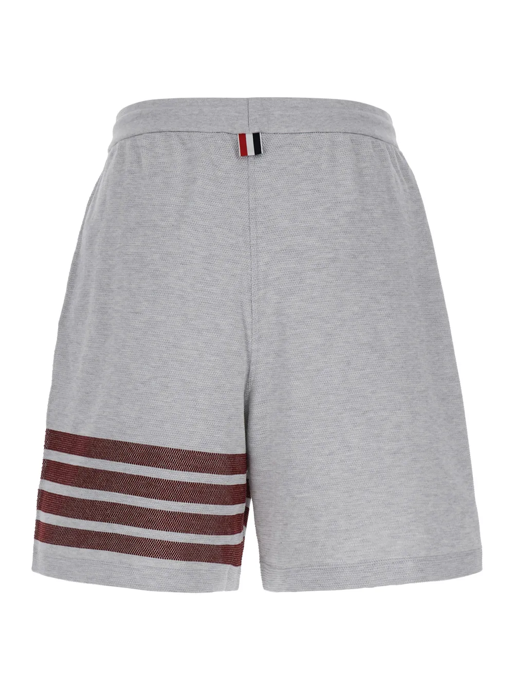 4-Bar Striped Drawstring Track Shorts
