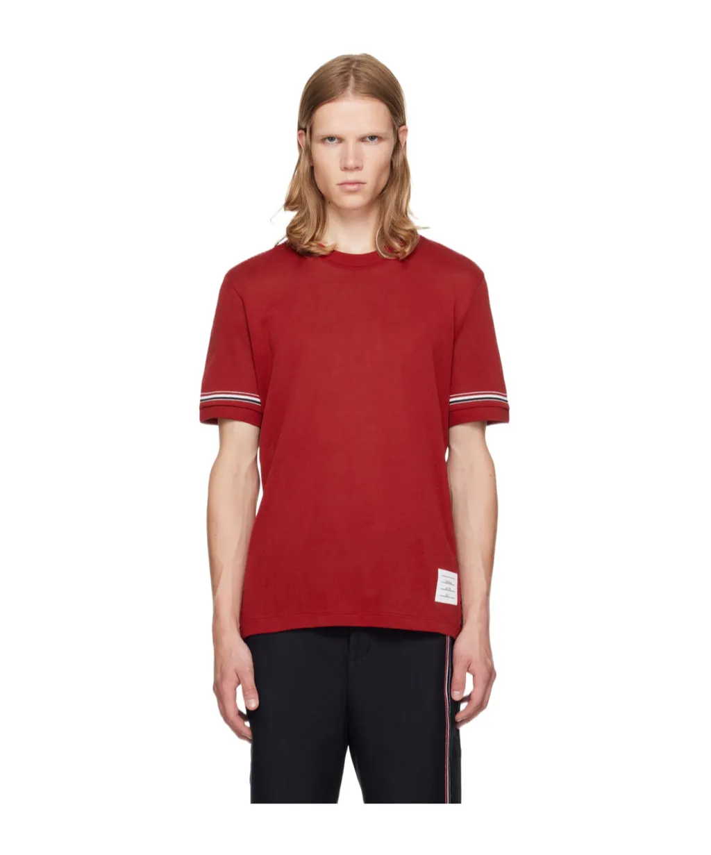 Stripe Detailed Crewneck T-Shirt