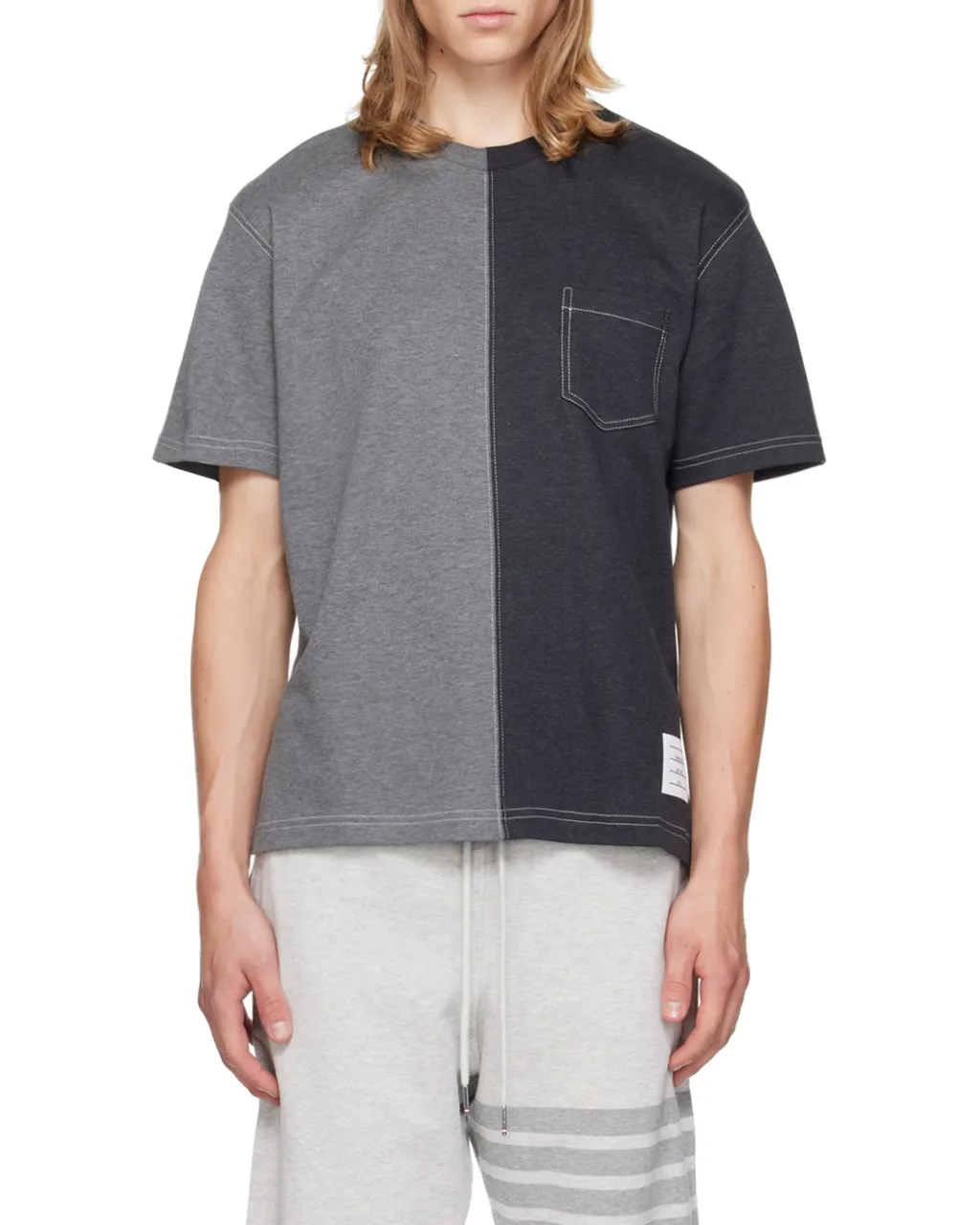 Two-Toned Crewneck T-Shirt