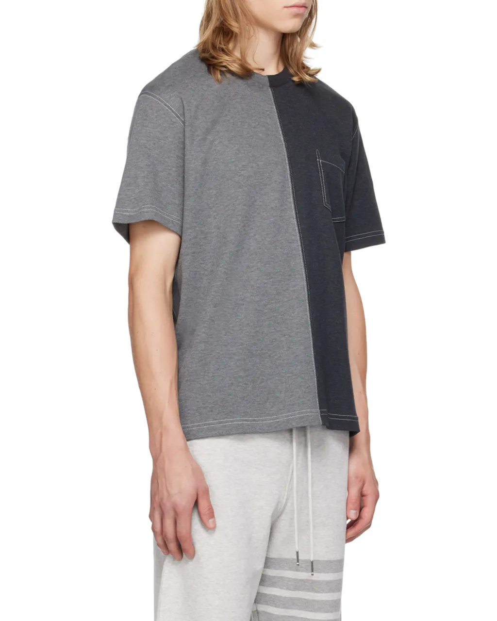 Two-Toned Crewneck T-Shirt