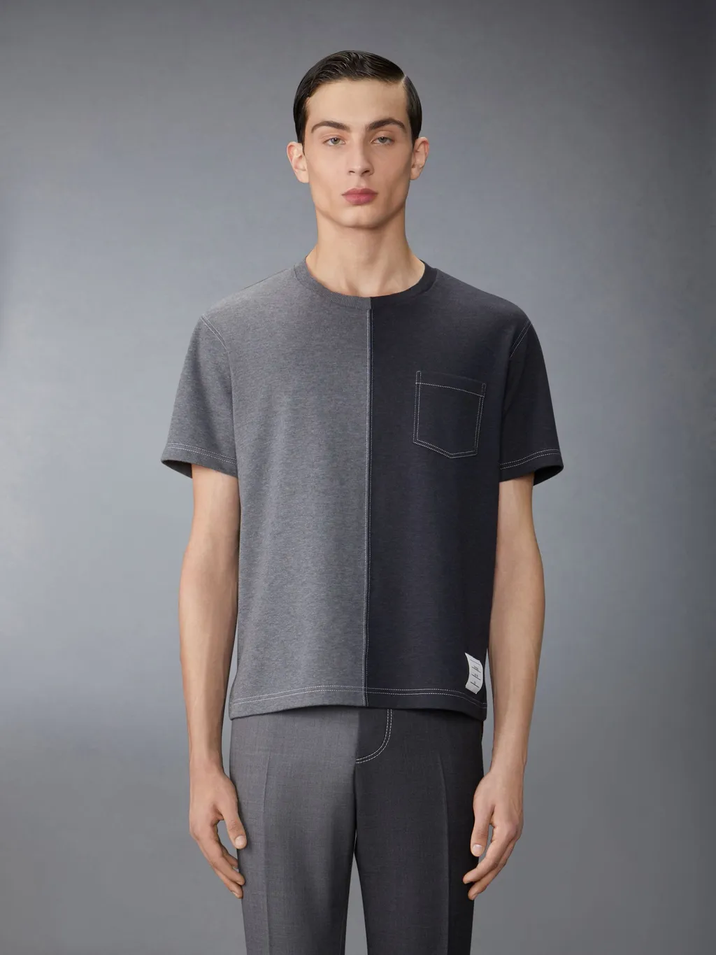Two-Toned Crewneck T-Shirt
