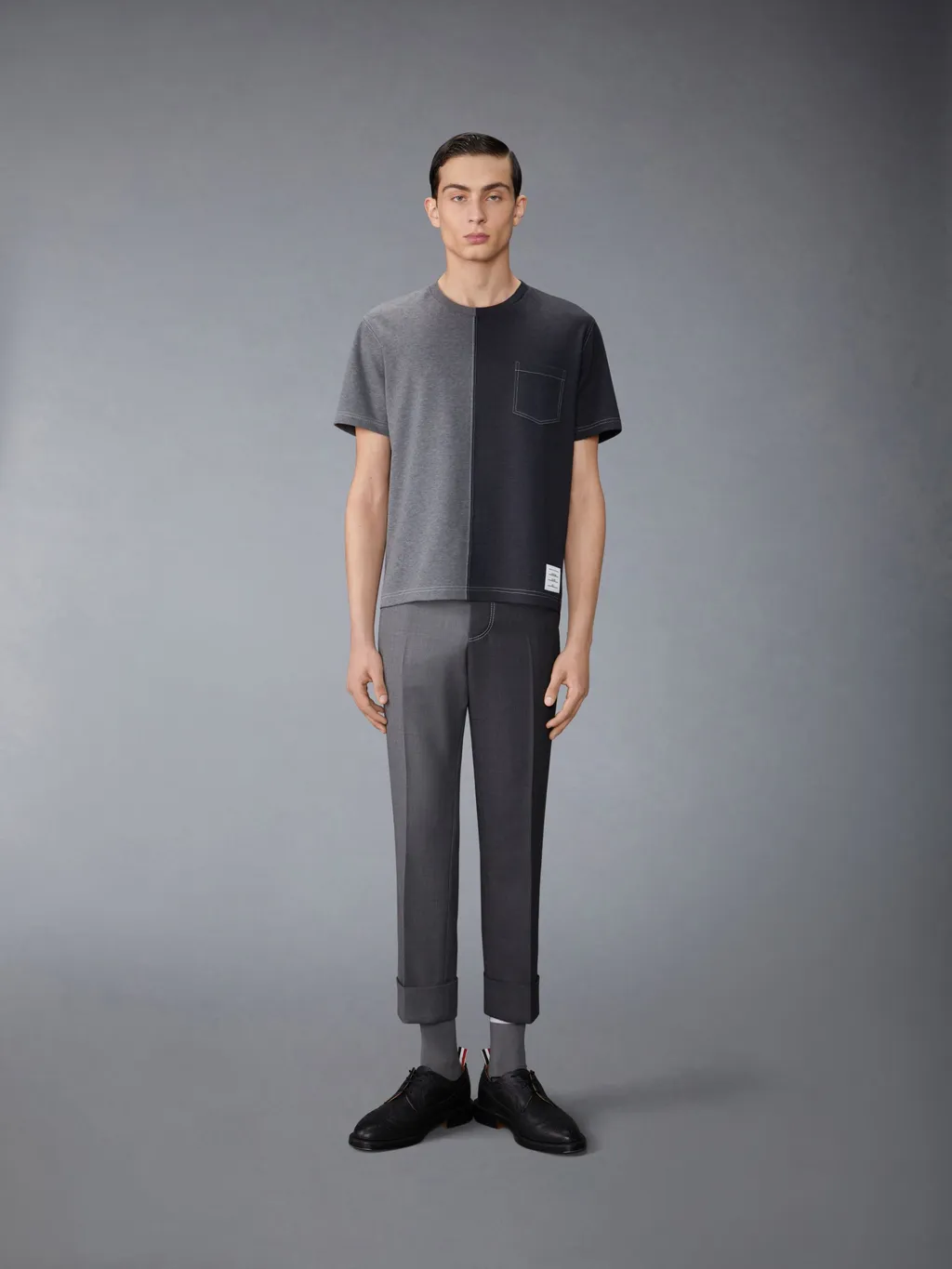Two-Toned Crewneck T-Shirt