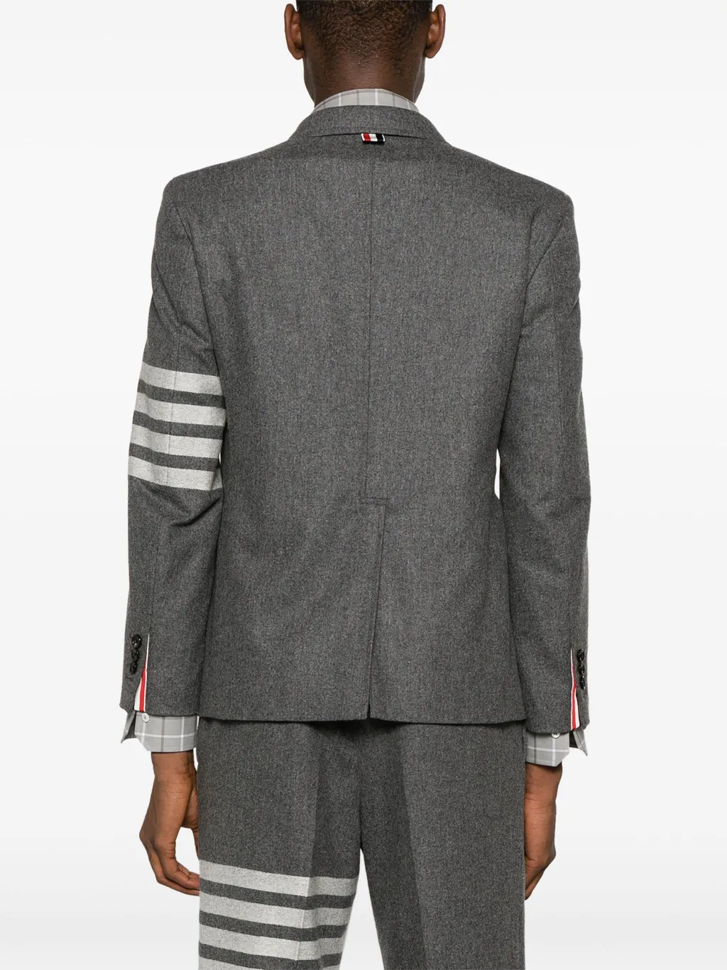 4-Bar Stripe Single-Breasted Blazer