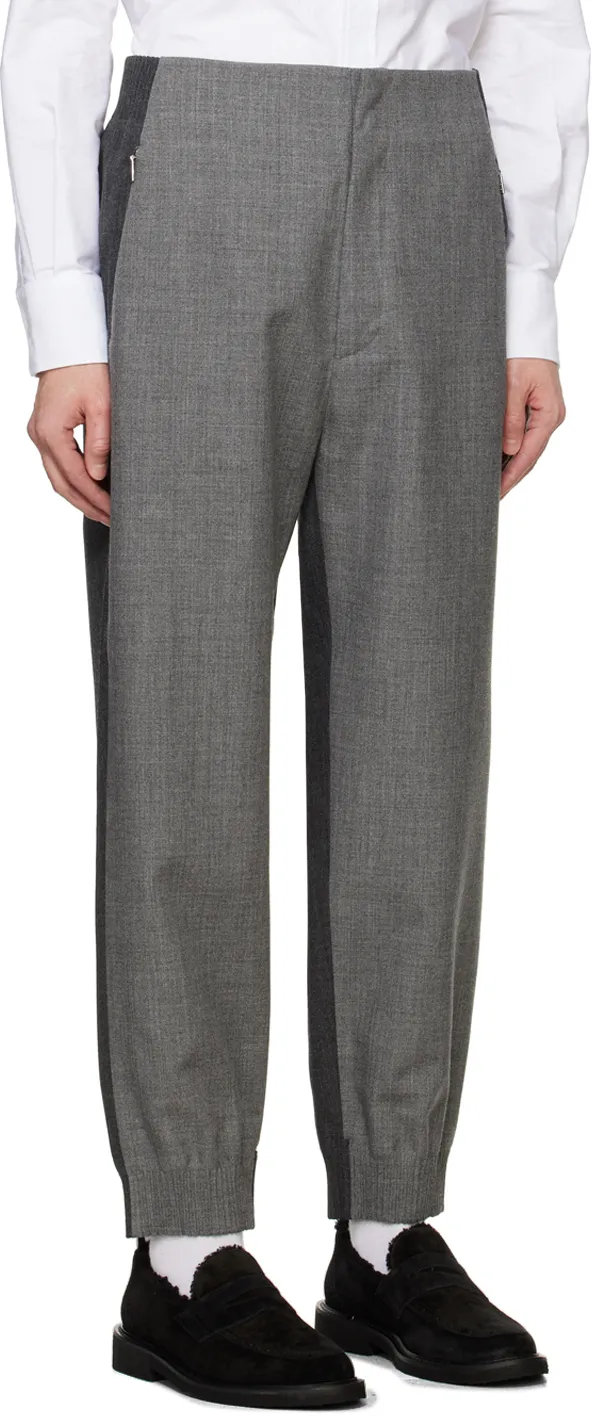 Colour-Block Tapered Track Pants