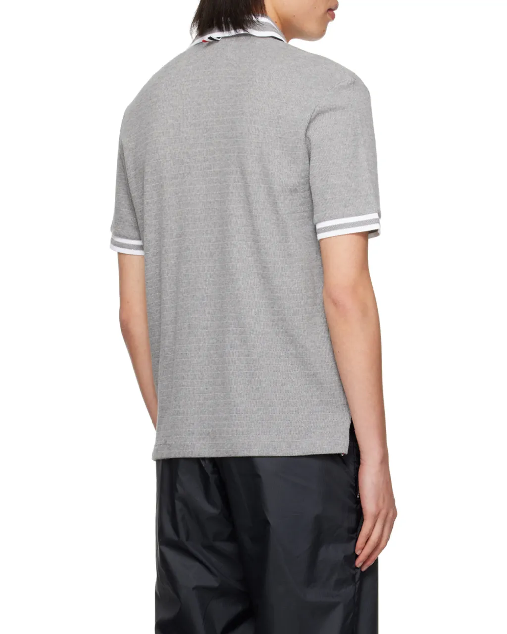 Pointelle Cotton Polo Shirt
