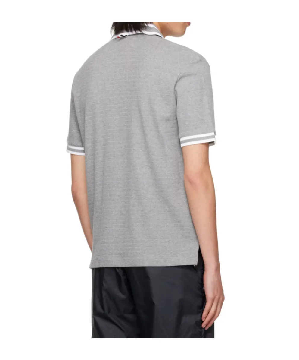 Pointelle Cotton Polo Shirt