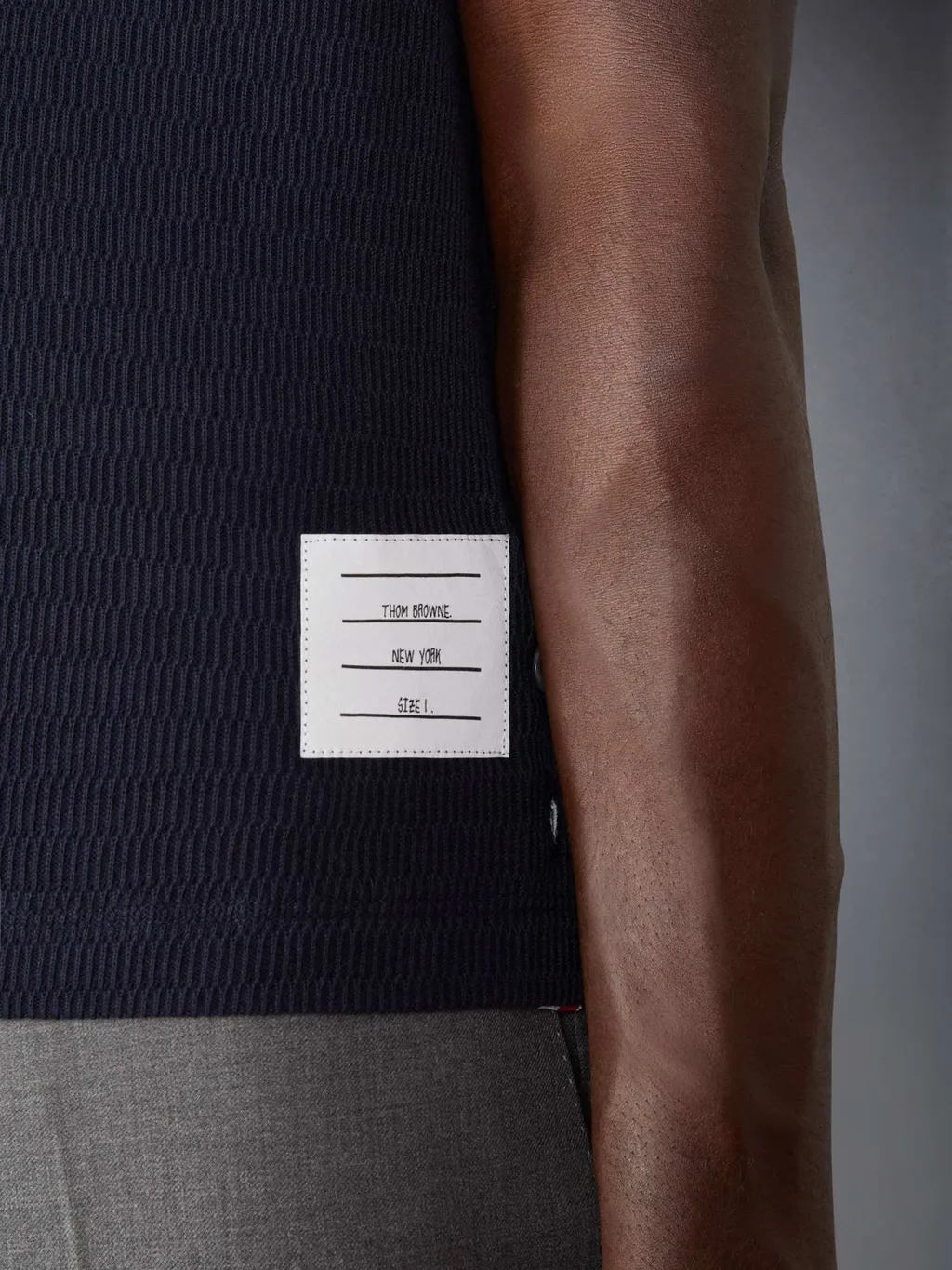 Pointelle-Knit Crewneck T-Shirt