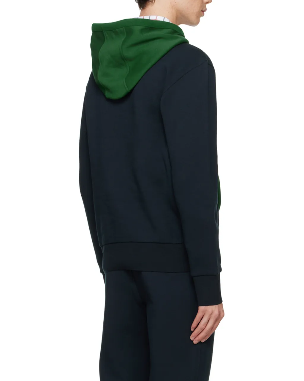 Colour-Block Drawstring Hoodie