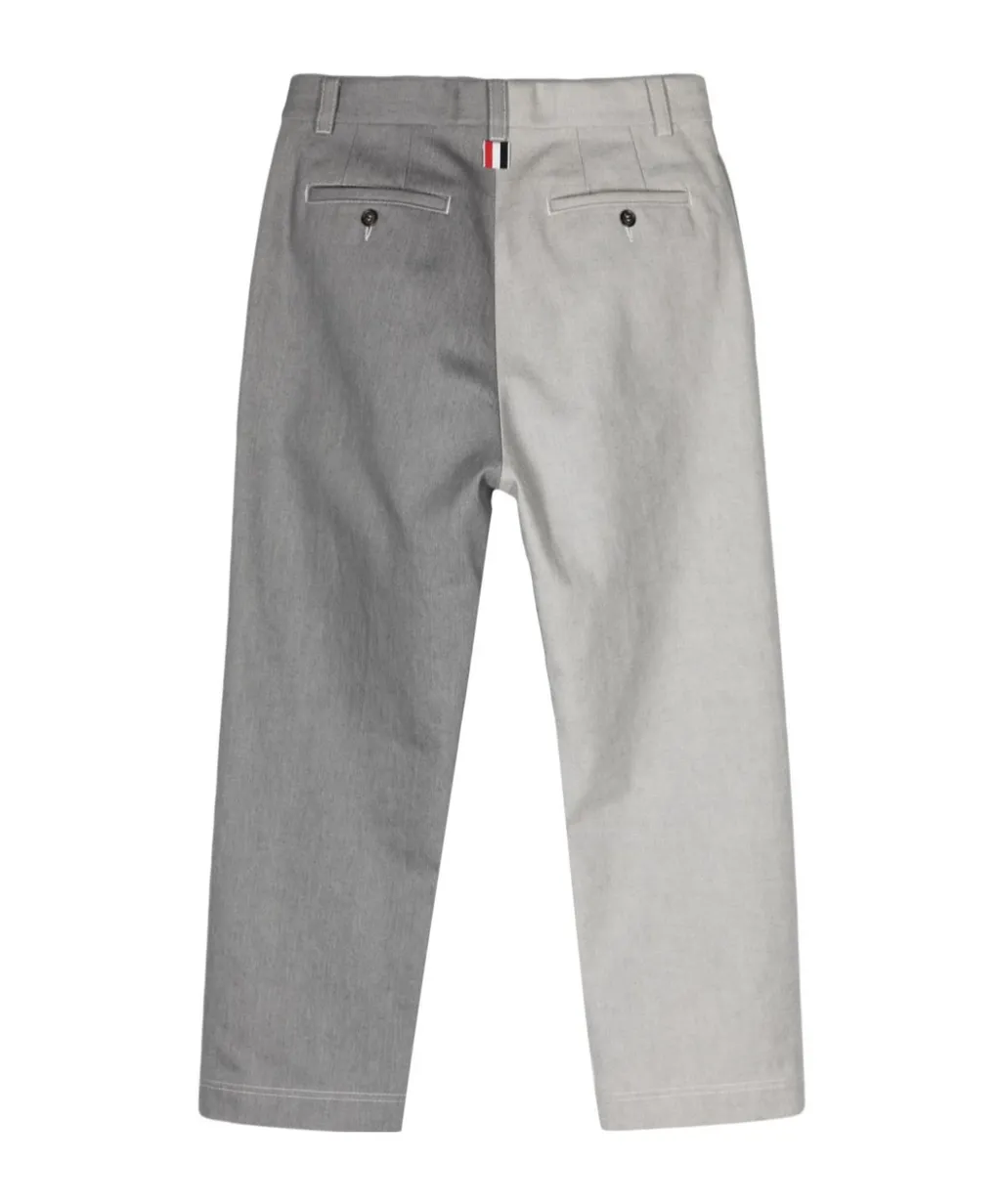 Two-Toned Mid-Rise Jeans