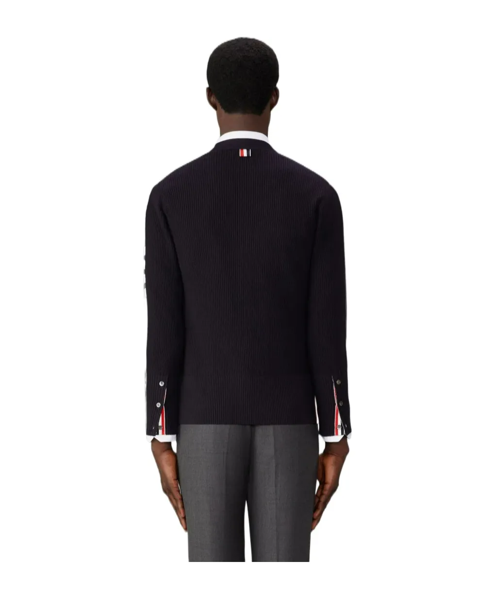 4-Bar Stripe Detailed Cardigan