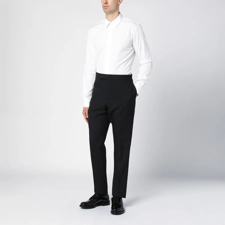 Mid-Waisted Skinny Trousers