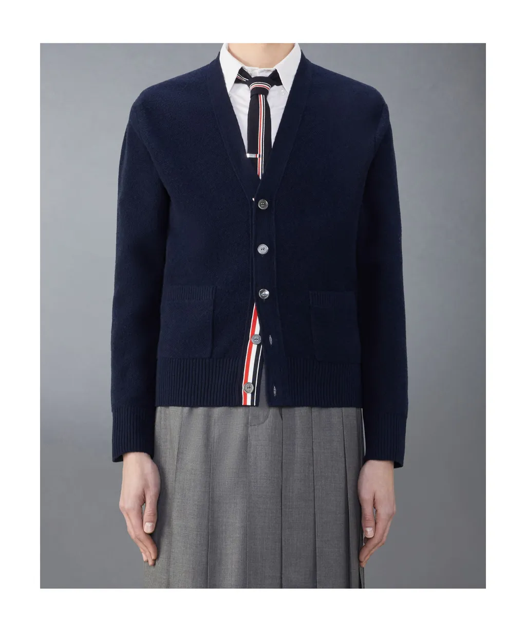 Washed Stitch Knitted Cardigan