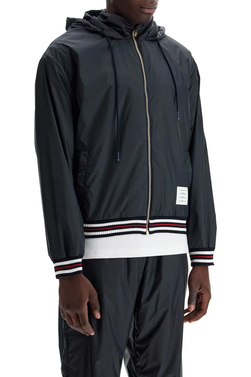 Logo Patch Zip-Up Jacket