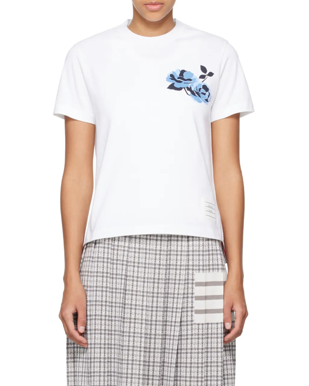 Rose Printed Crewneck T-Shirt